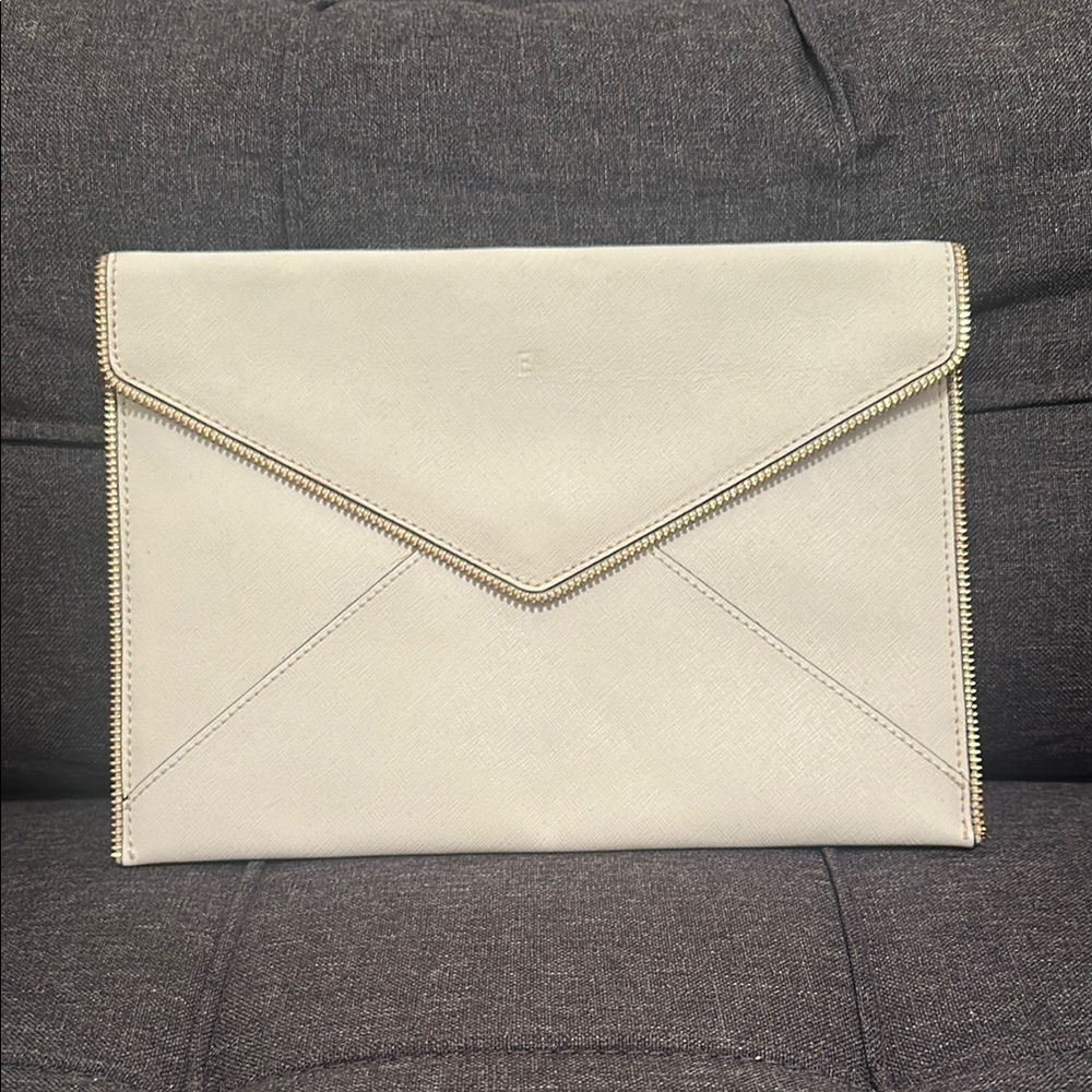 Rebecca Minkoff Elegant White Envelope Clutch
